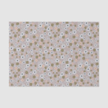 Dancing Daisies Pink Tissue Paper