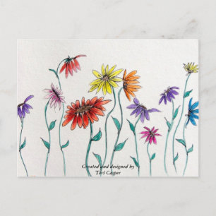 Dancing Daisy Postcard