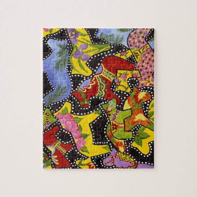 Dancing Dala Horses Puzzle (Vertical)