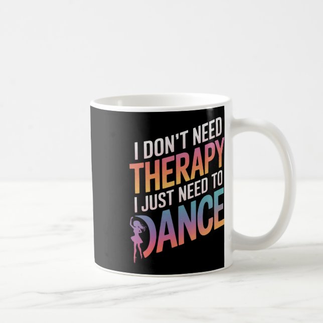 Dancing Dancer Dance Uni-adult Dance Modern Black  Coffee Mug (Right)