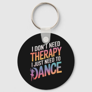 Dancing Dancer Dance Uni-adult Dance Modern Black  Key Ring