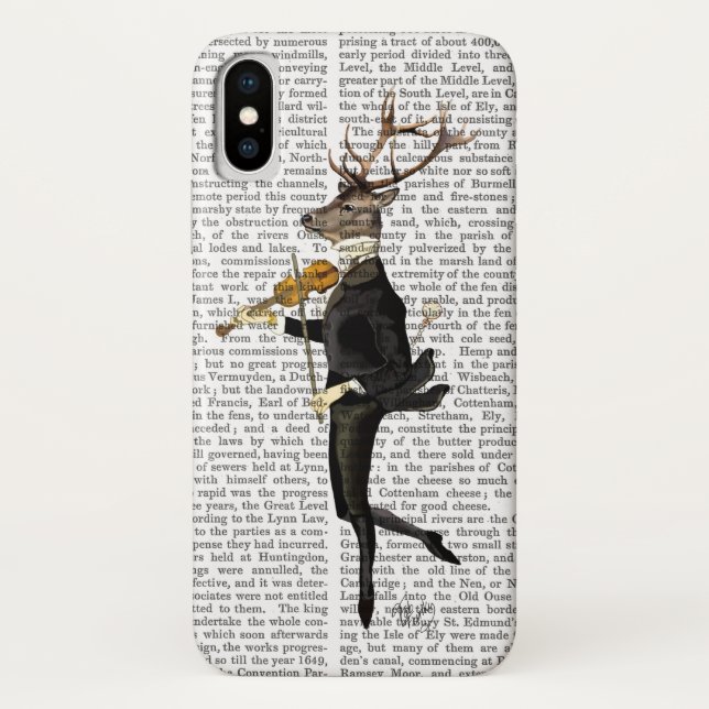 Dancing Deer with Violin Case-Mate iPhone Case (Back)