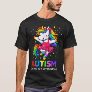 Dancing Different Beat Unicorn Autism Awareness T-Shirt