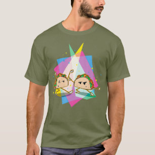 Dancing Disco Tacos Funny Taco 80s Retro Humour T-Shirt