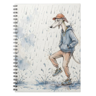 Dancing Dog in the Rain Notebook