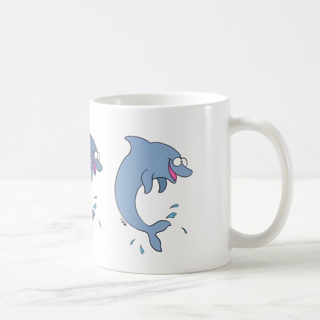 Dancing Dolphin Mug (Right)