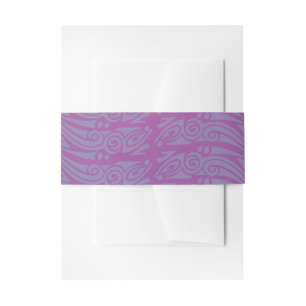 DANCING DOLPHINS Bat Mitzvah Invitation Wrap Band Invitation Belly Band