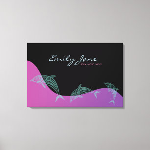 DANCING DOLPHINS Bat Mitzvah Sign In Board