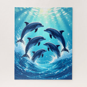 Dancing Dolphins Jigsaw Puzzle