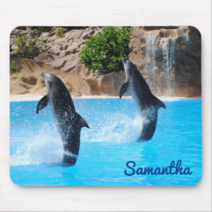 Dancing Dolphins Marine Life Mouse Pad