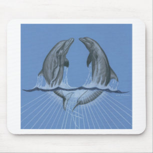 Dancing Dolphins Mouse Pad