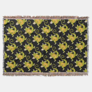 Dancing Dragon Throw Blanket