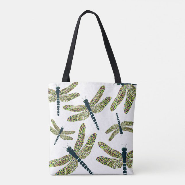 Dancing Dragonflies Tote Bag (Back)