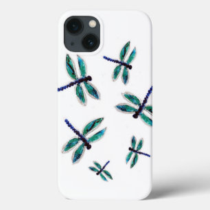 Dancing Dragonfly Art iPhone 13 Case