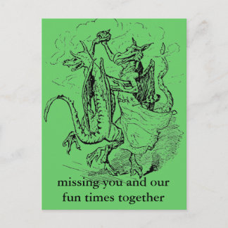 Dancing Dragons postcard