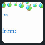 Dancing Dreidels Hanukkah Gift Tags<br><div class="desc">These tags are the perfect way to let everyone know which Hanukkah gift belongs to them!</div>