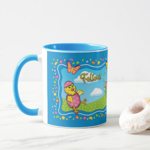 Dancing Easter Basket Spanish Ceramic Mug