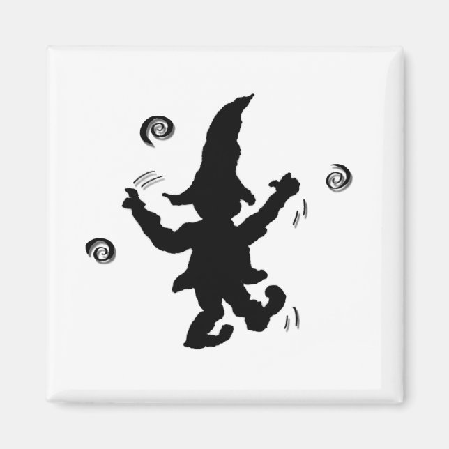 Dancing Elf by Cussdum Designs Magnet (Front)