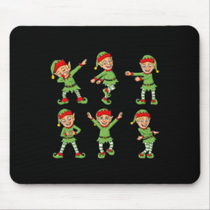 Dancing Elf Christmas Dance Challenge Boys Girls K Mouse Pad