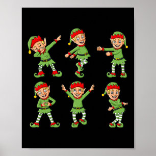 Dancing Elf Christmas Dance Challenge Boys Girls K Poster
