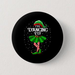 Dancing Elf Christmas Family Matching Women Girls 6 Cm Round Badge