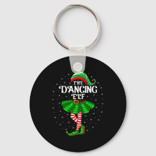 Dancing Elf Christmas Family Matching Women Girls  Key Ring