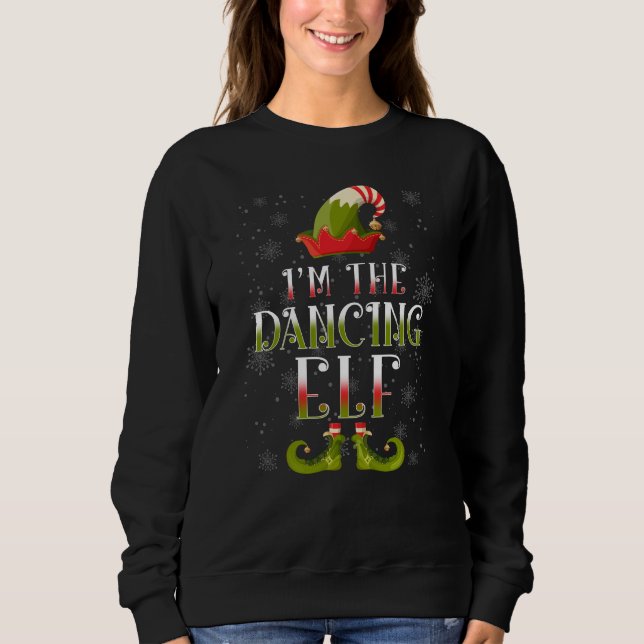 Dancing Elf Christmas Sweatshirt (Front)