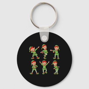 Dancing Elf Dance Challenge Boys Girls Kids Xmas  Key Ring