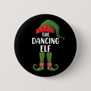 Dancing Elf Family Matching Group Christmas Party 6 Cm Round Badge