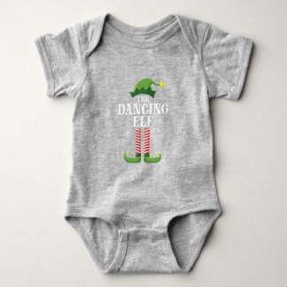 Dancing Elf Matching Family Group Christmas Party Baby Bodysuit