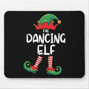 Dancing Elf Matching Family Group Christmas Party Mouse Pad