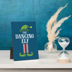Dancing Elf Matching Family Group Christmas Party Plaque