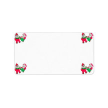 DANCING ELVES address labels