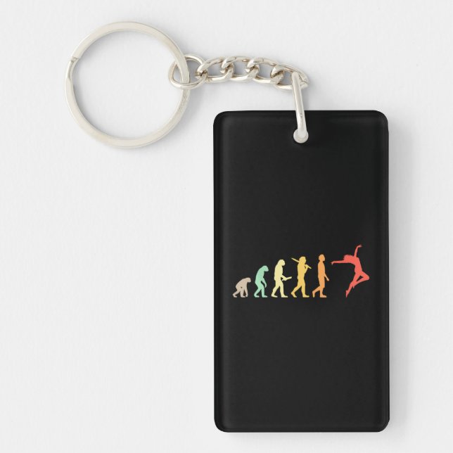 Dancing Evolution For Dancers Key Ring (Front)