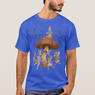 Dancing Fairies Magical Mushroom Art Design T-Shirt