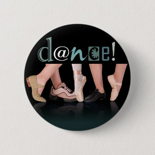 "Dancing Feet" - Choreographer, Dancer, Instructor 6 Cm Round Badge