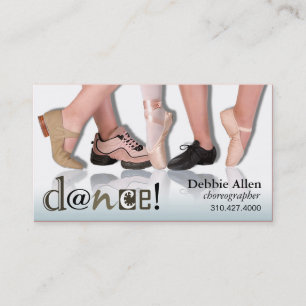 "Dancing Feet" - Choreographer, Dancer, Instructor Business Card