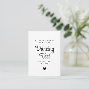 Dancing Feet Wedding Flip Flops Party Card