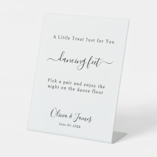 Dancing Feet Wedding Sign Template,