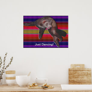 Dancing Ferret Poster