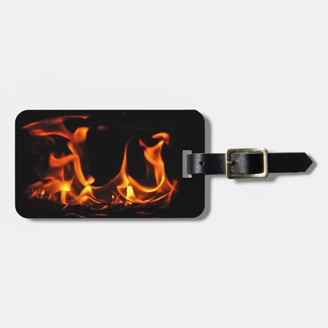 Dancing Fire Luggage Tag (Front Horizontal)