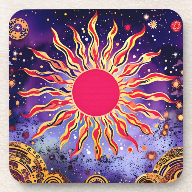 “Dancing Fire of the Cosmos” The Sun Coaster (Front)