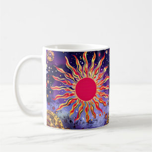 “Dancing Fire of the Cosmos” The Sun Coffee Mug