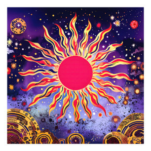 “Dancing Fire of the Cosmos” The Sun Photo Print