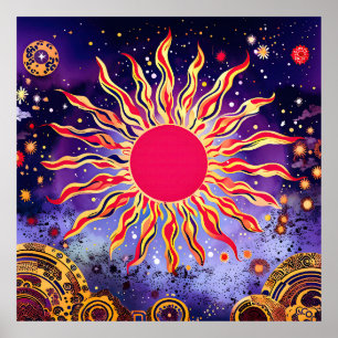 “Dancing Fire of the Cosmos” The Sun Poster