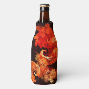 Dancing Firebirds Abstract Art Bottle Cooler
