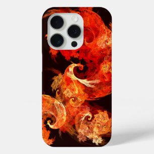 Dancing Firebirds Abstract Art iPhone 15 Pro Case
