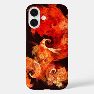 Dancing Firebirds Abstract Art iPhone 16 Case