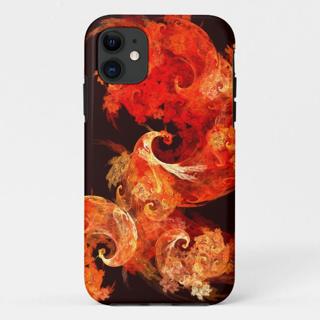 Dancing Firebirds Abstract Art Case-Mate iPhone Case (Back)