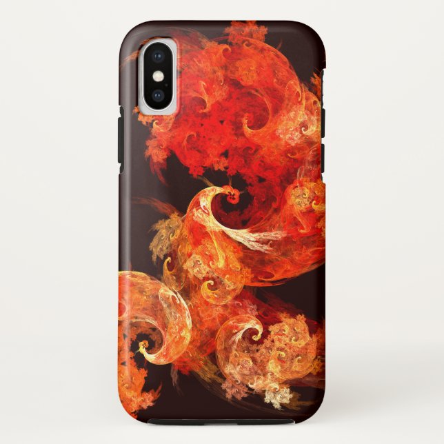 Dancing Firebirds Abstract Art Case-Mate iPhone Case (Back)